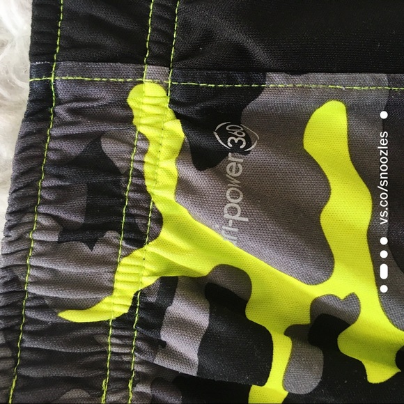Russel Boys Yellow & Black Camo Basketball Shorts - Picture 3 of 4